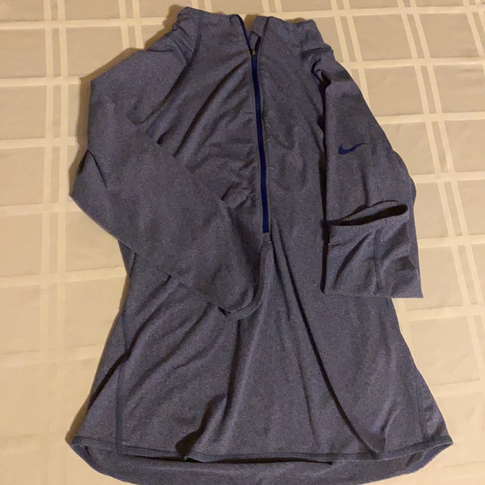 Nike drifit zip up shirt